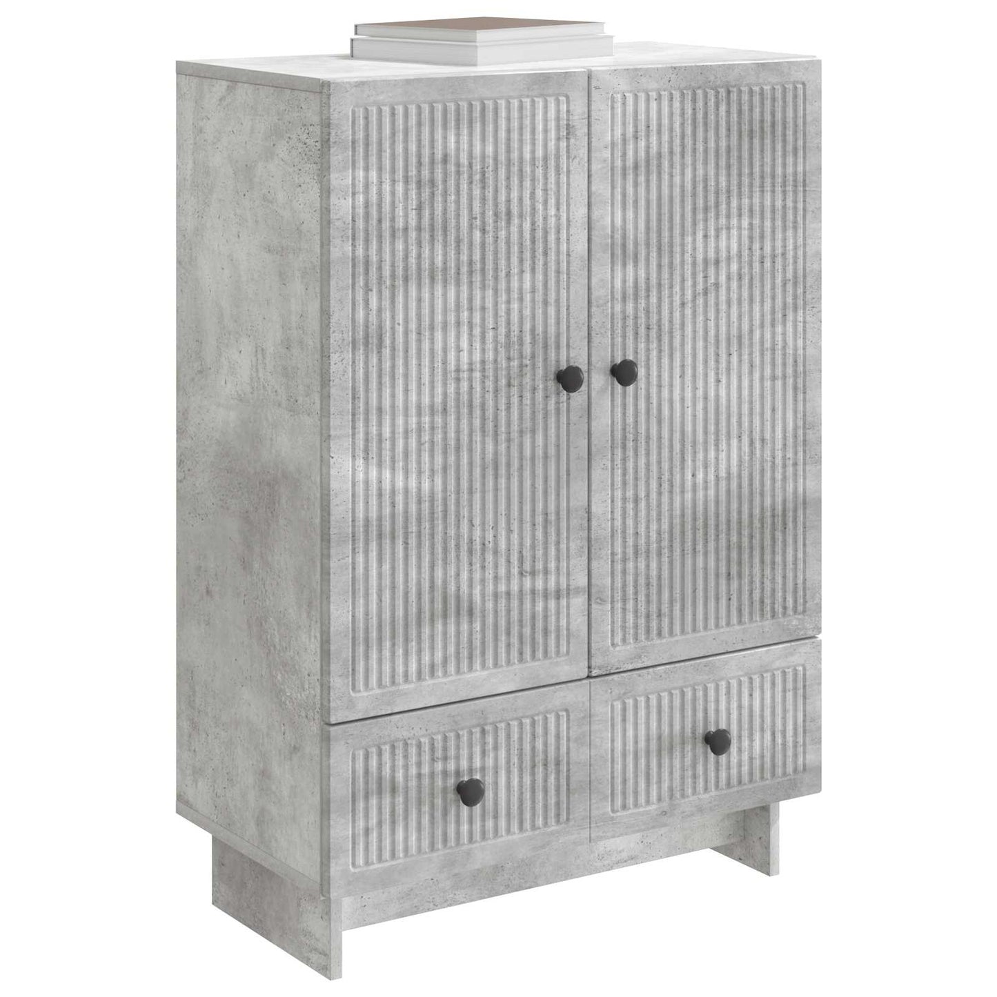 vidaXL Sideboard Concrete Grey 66 x 34.5 x 95 cm Engineered Wood