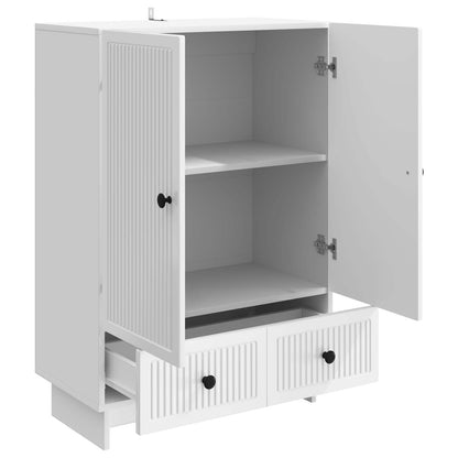 vidaXL Sideboard High Gloss White 66 x 34.5 x 95 cm Engineered Wood
