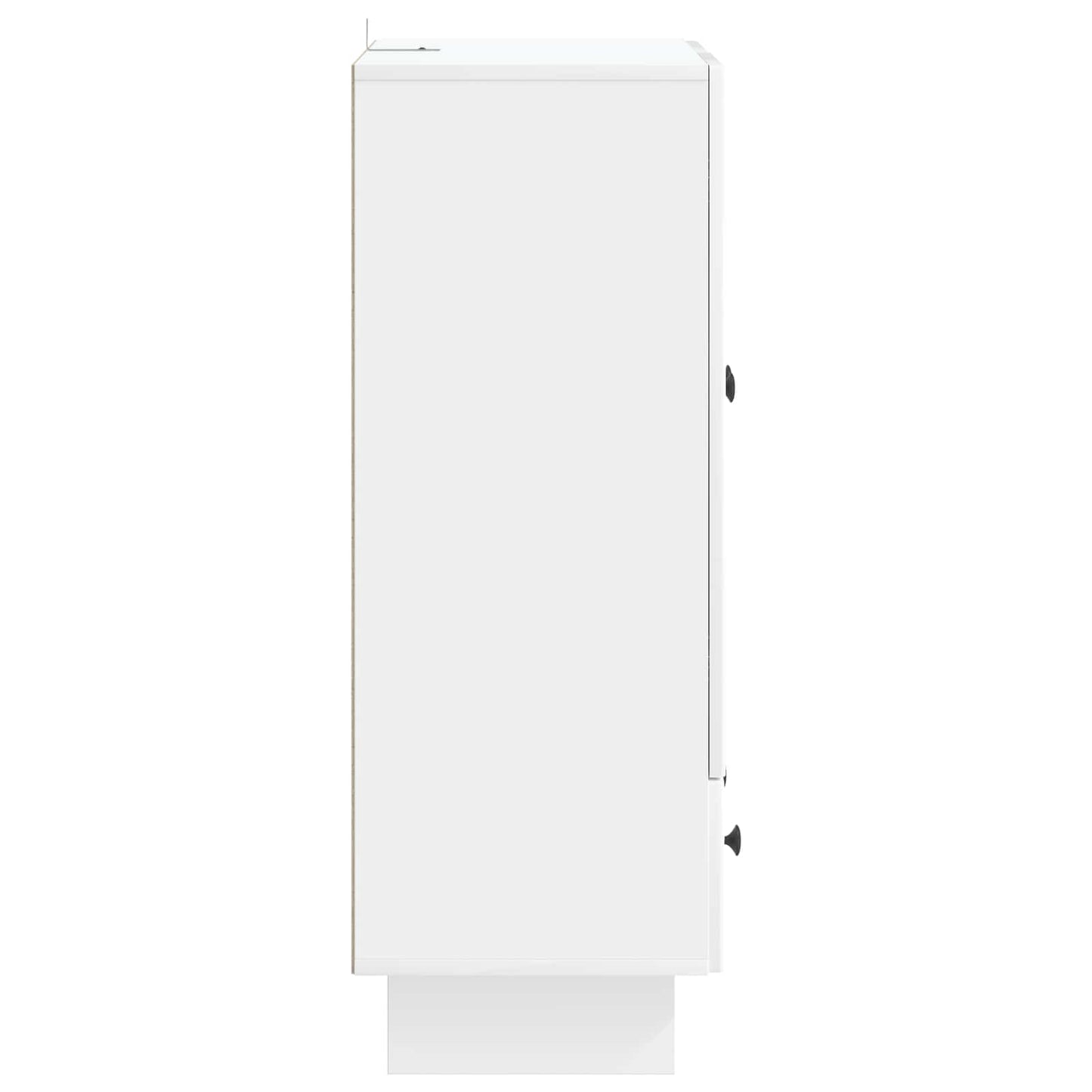 vidaXL Sideboard High Gloss White 66 x 34.5 x 95 cm Engineered Wood