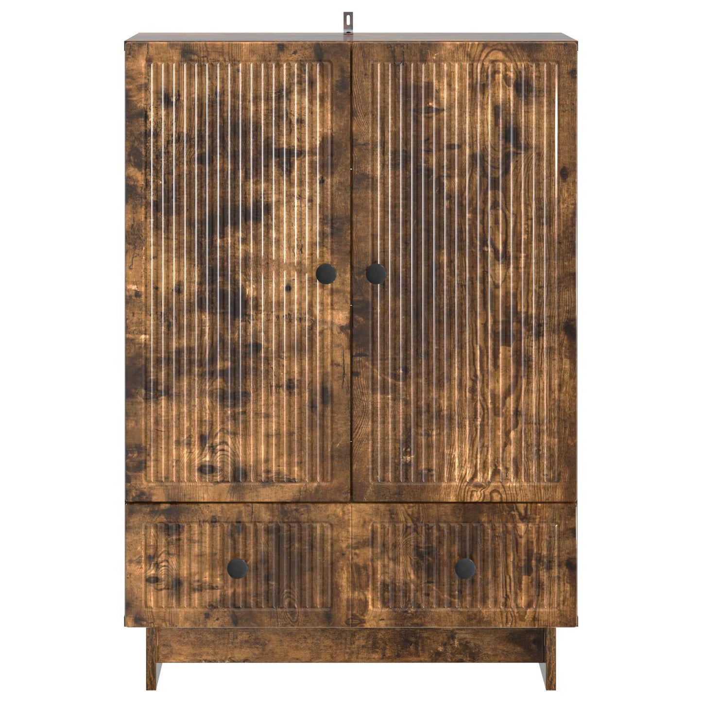 vidaXL Sideboard Smoked Oak 66 x 34.5 x 95 cm Engineered Wood