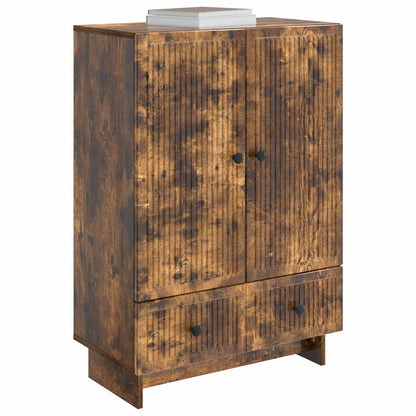vidaXL Sideboard Smoked Oak 66 x 34.5 x 95 cm Engineered Wood