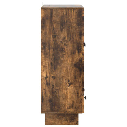 vidaXL Sideboard Smoked Oak 66 x 34.5 x 95 cm Engineered Wood