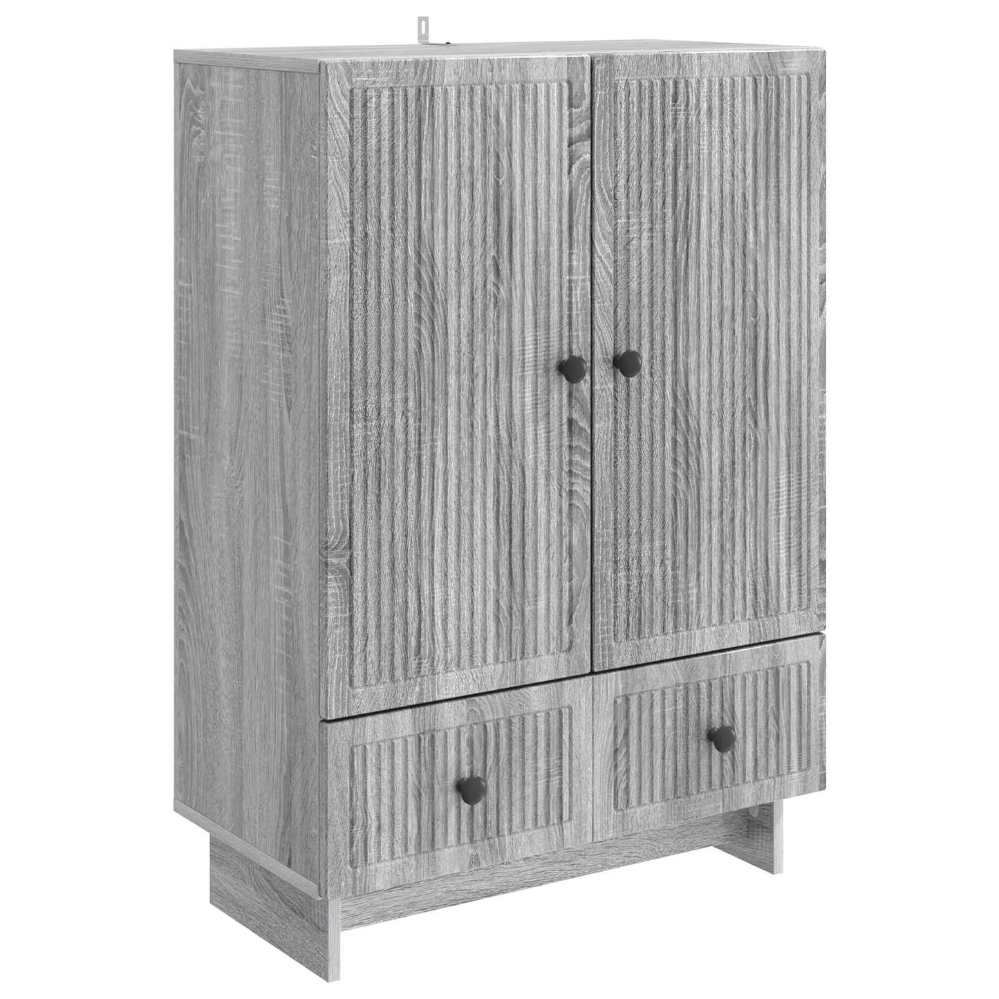 vidaXL Sideboard Grey Sonoma 66 x 34.5 x 95 cm Engineered Wood
