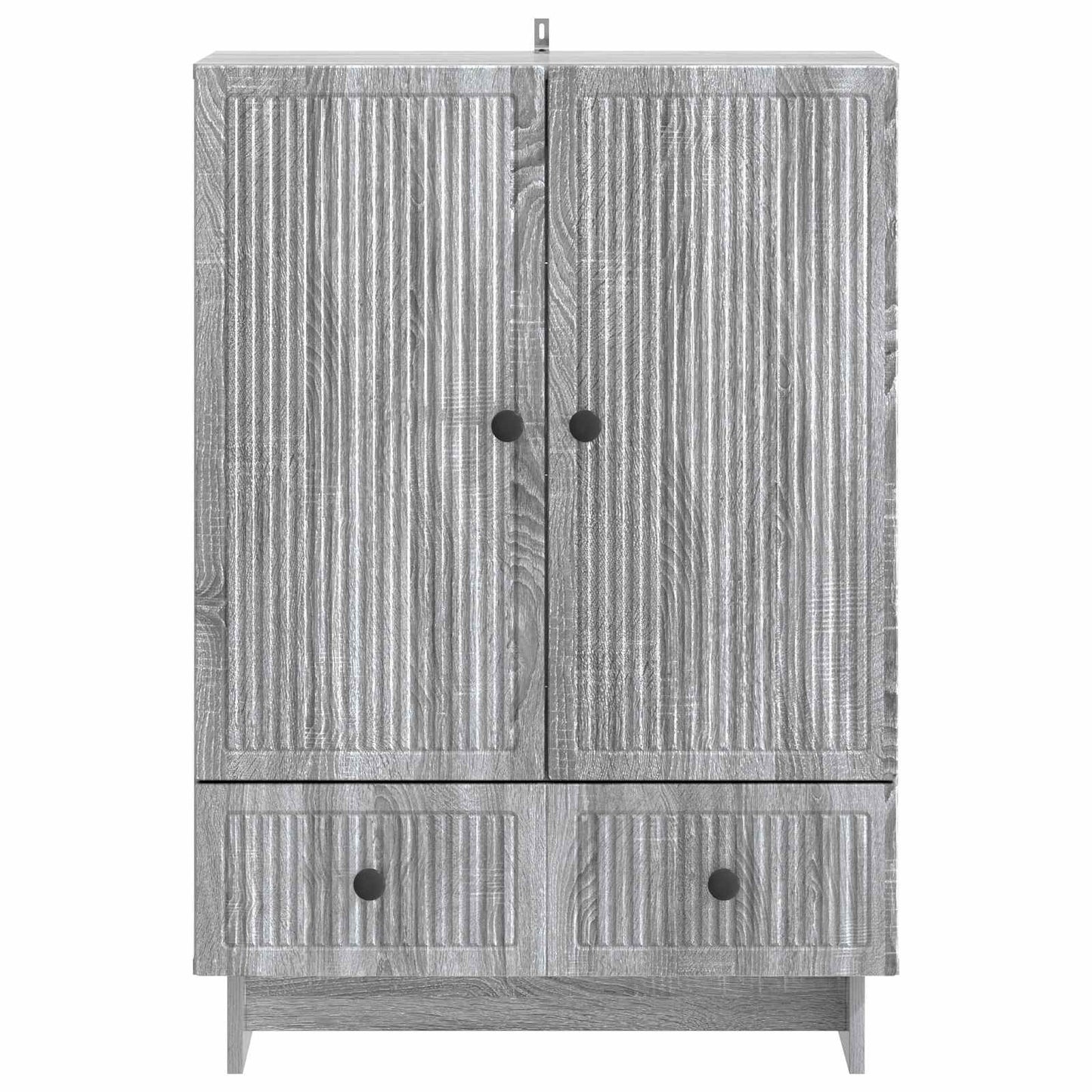 vidaXL Sideboard Grey Sonoma 66 x 34.5 x 95 cm Engineered Wood