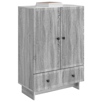 vidaXL Sideboard Grey Sonoma 66 x 34.5 x 95 cm Engineered Wood