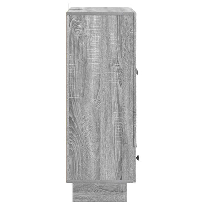 vidaXL Sideboard Grey Sonoma 66 x 34.5 x 95 cm Engineered Wood