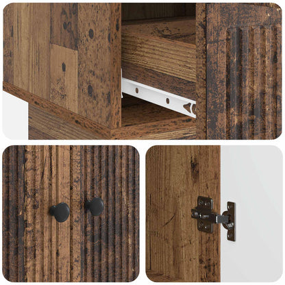 vidaXL Sideboard Old Wood 66 x 34.5 x 95 cm Engineered Wood