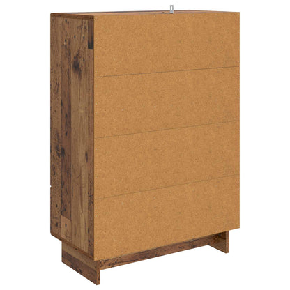 vidaXL Sideboard Old Wood 66 x 34.5 x 95 cm Engineered Wood
