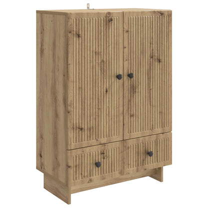 vidaXL Sideboard Artisan Oak 66 x 34.5 x 95 cm Engineered Wood