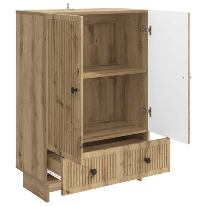 vidaXL Sideboard Artisan Oak 66 x 34.5 x 95 cm Engineered Wood