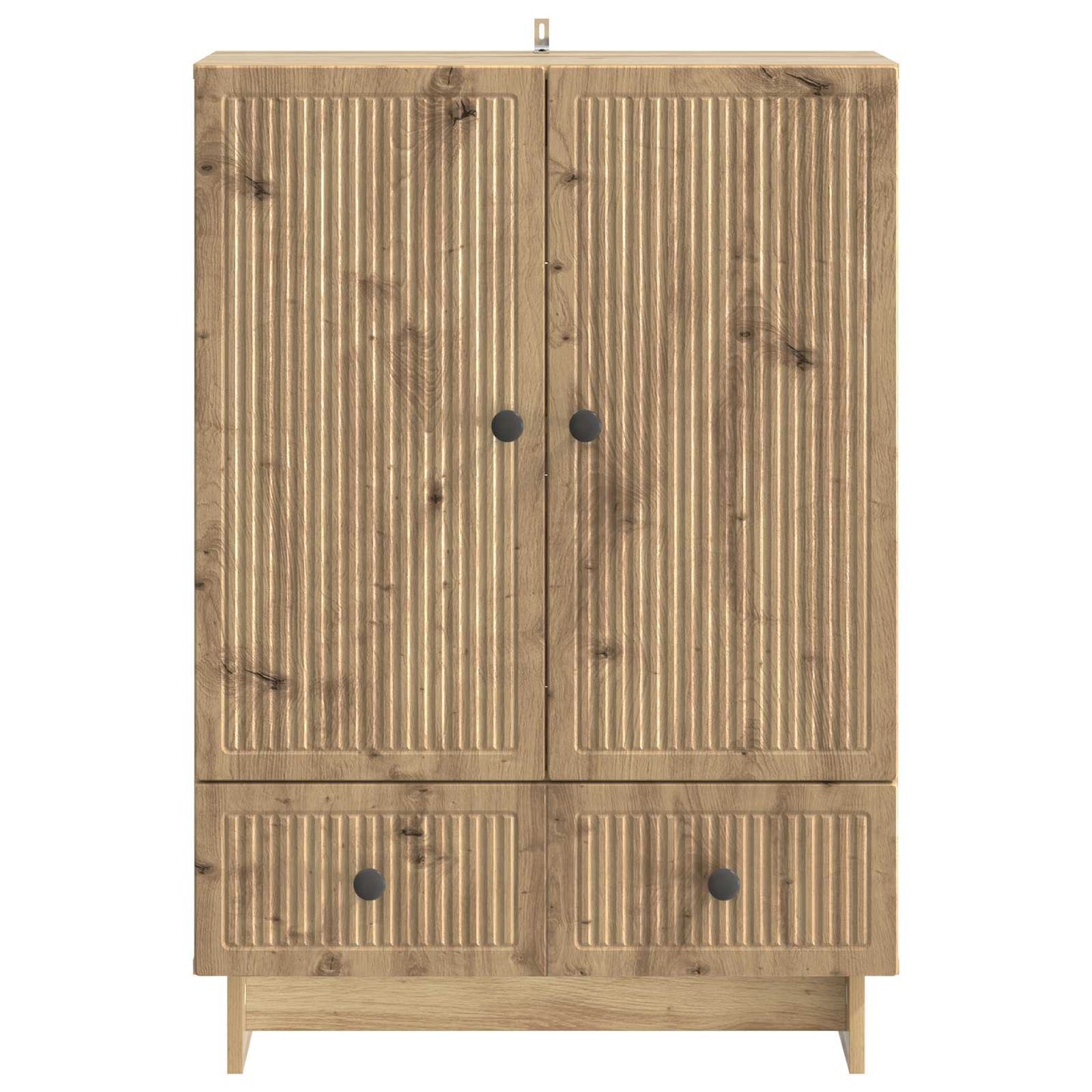 vidaXL Sideboard Artisan Oak 66 x 34.5 x 95 cm Engineered Wood