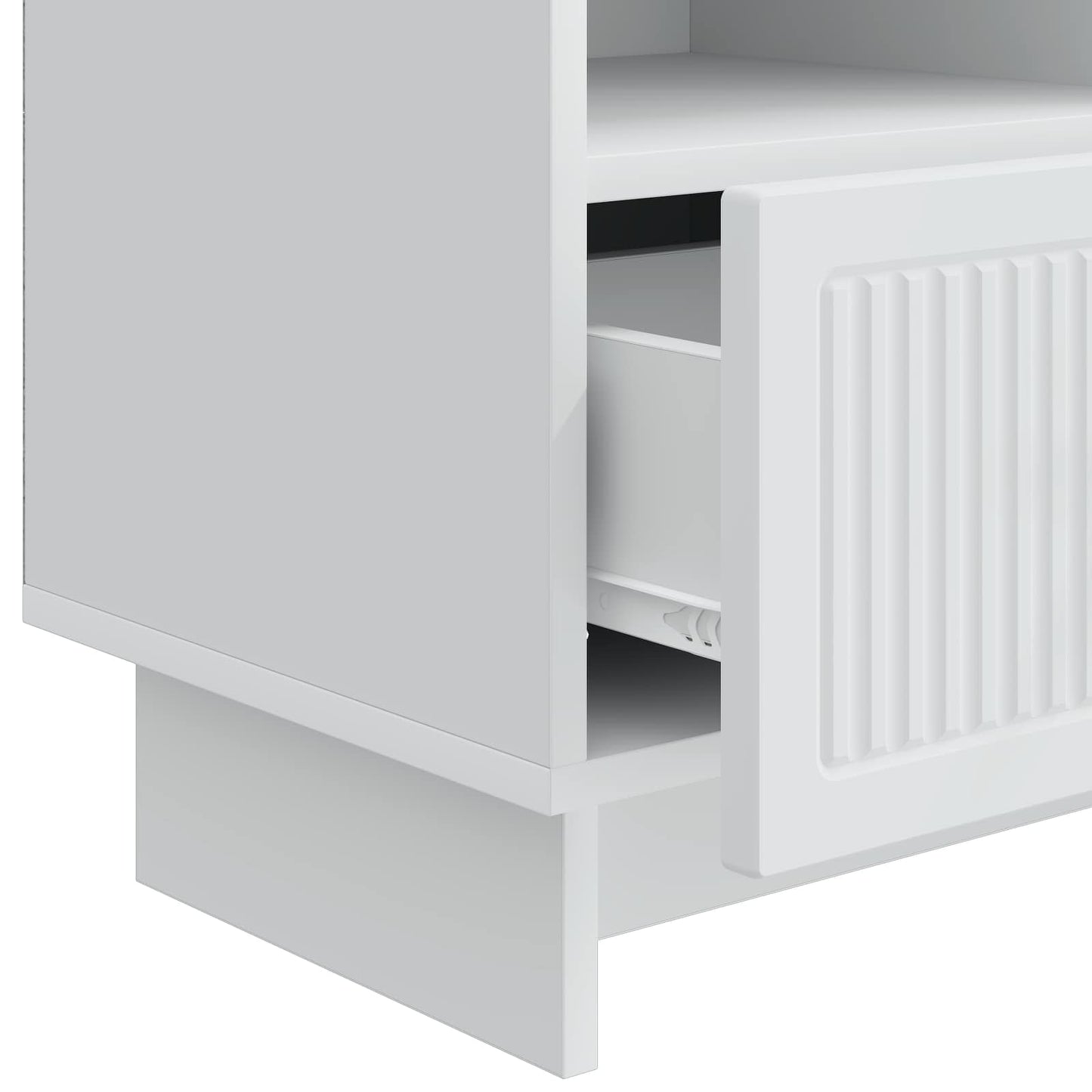 vidaXL TV Cabinet with Drawer White 102 x 34.5 x 50 cm Engineered Wood