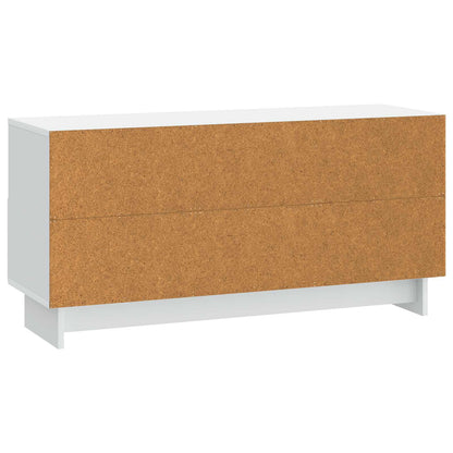 vidaXL TV Cabinet with Drawer White 102 x 34.5 x 50 cm Engineered Wood