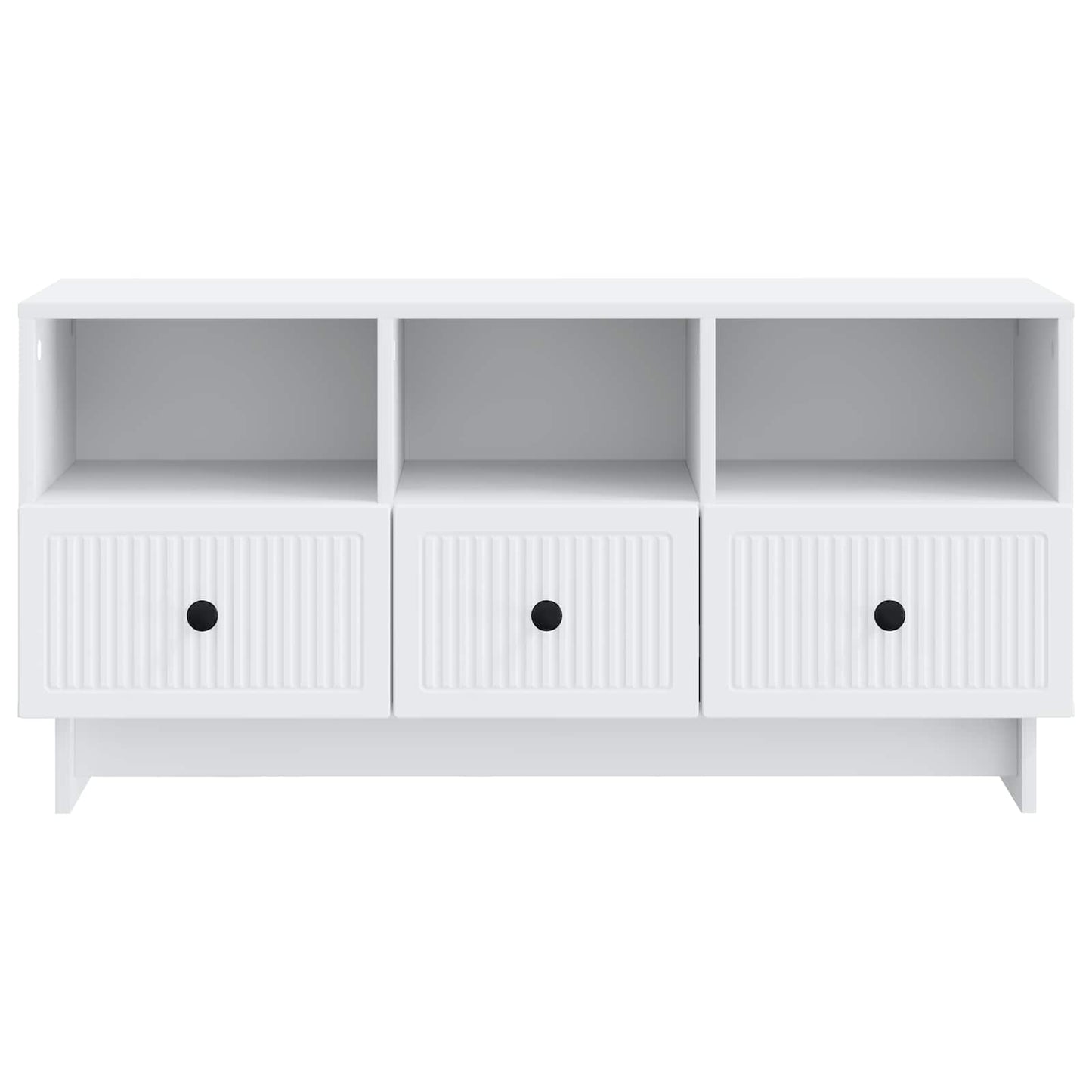 vidaXL TV Cabinet with Drawer White 102 x 34.5 x 50 cm Engineered Wood