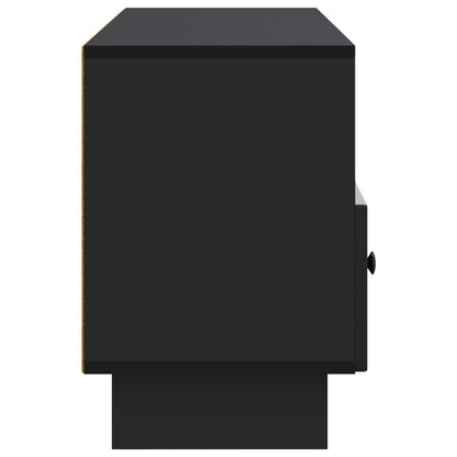 vidaXL TV Cabinet with Drawer Black 102 x 34.5 x 50 cm Engineered Wood