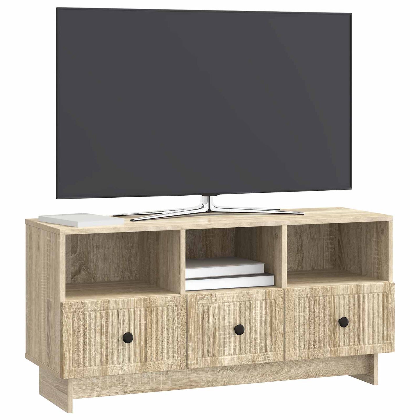 vidaXL TV Cabinet Sonoma Oak 102 x 34.5 x 50 cm Engineered Wood