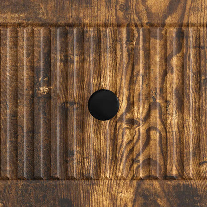 vidaXL TV Cabinet Smoked Oak 102 x 34.5 x 50 cm Engineered Wood