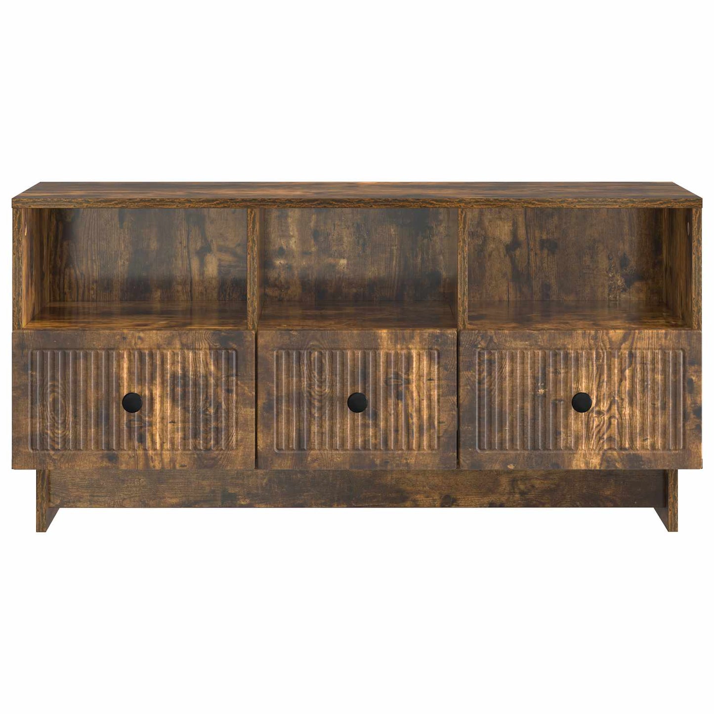 vidaXL TV Cabinet Smoked Oak 102 x 34.5 x 50 cm Engineered Wood