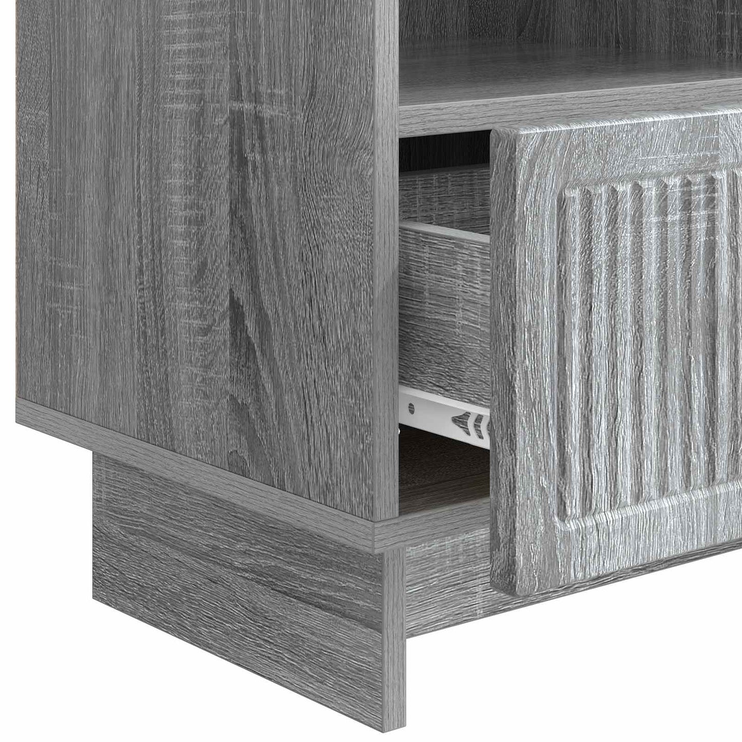 vidaXL TV Cabinet Grey Sonoma 102 x 34.5 x 50 cm Engineered Wood