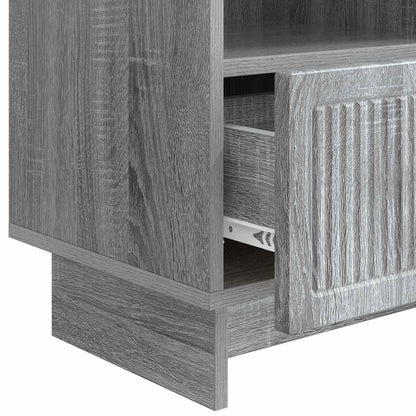 vidaXL TV Cabinet Grey Sonoma 102 x 34.5 x 50 cm Engineered Wood