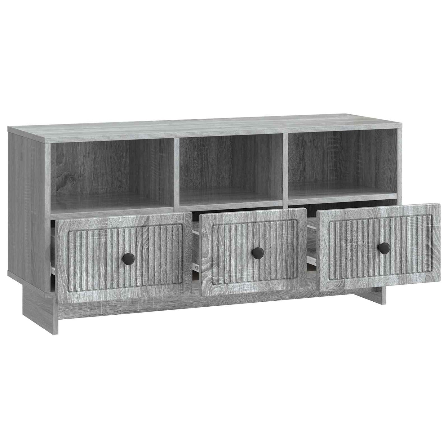vidaXL TV Cabinet Grey Sonoma 102 x 34.5 x 50 cm Engineered Wood