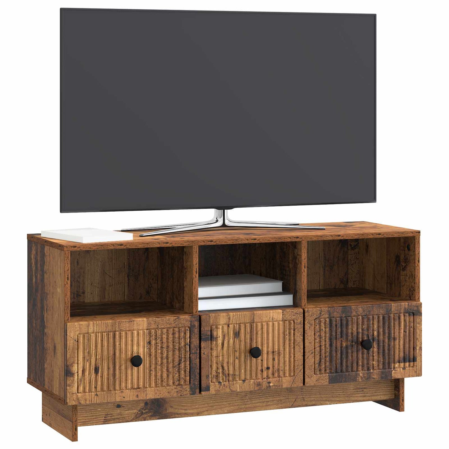 vidaXL TV Cabinet Old Wood 102 x 34.5 x 50 cm Engineered Wood