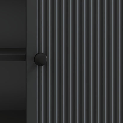 vidaXL TV Cabinet Black 150 x 31 x 50 cm Engineered Wood