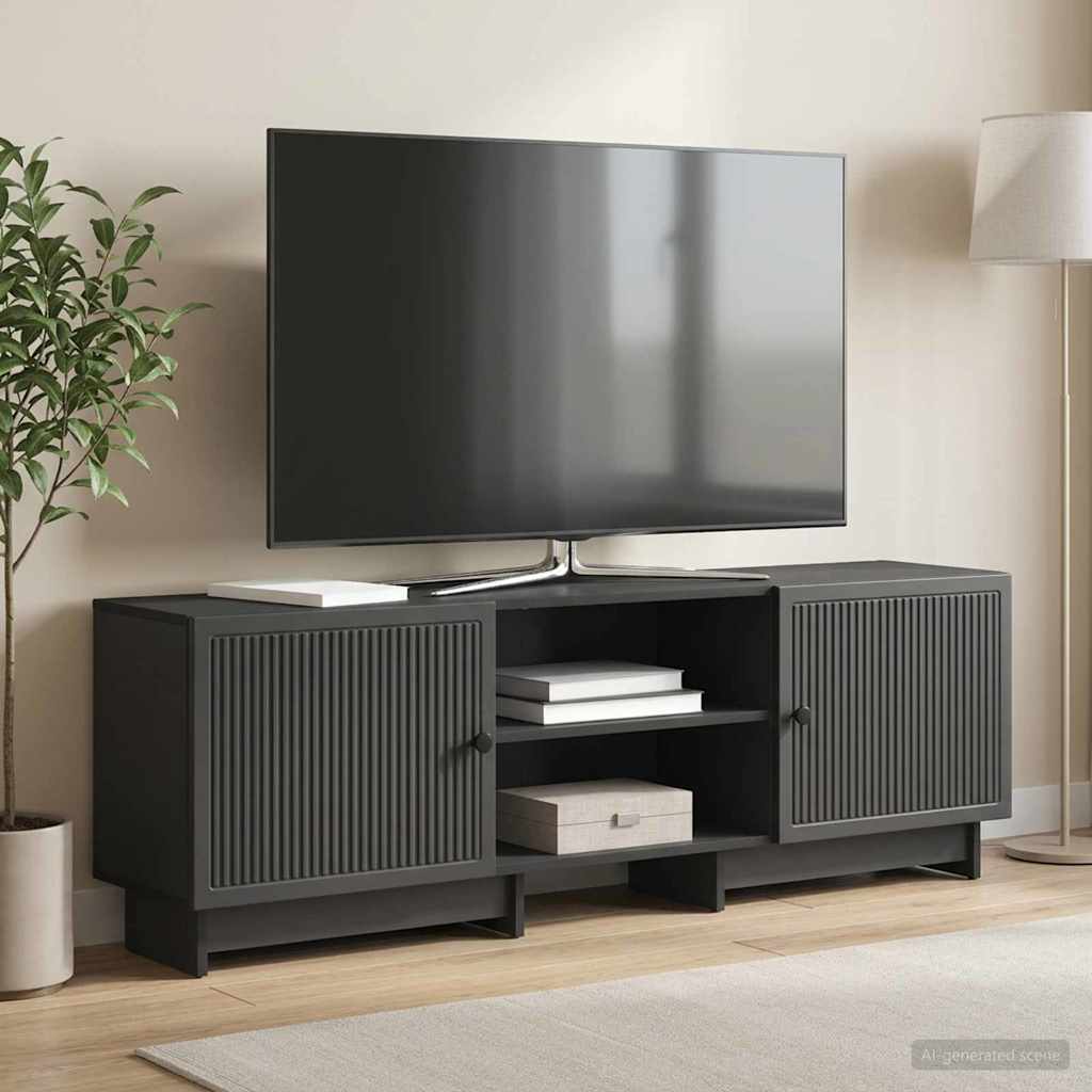 vidaXL TV Cabinet Black 150 x 31 x 50 cm Engineered Wood
