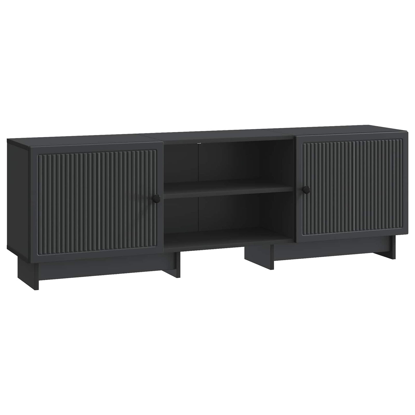 vidaXL TV Cabinet Black 150 x 31 x 50 cm Engineered Wood