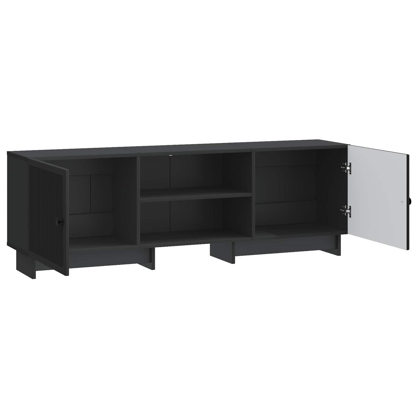 vidaXL TV Cabinet Black 150 x 31 x 50 cm Engineered Wood