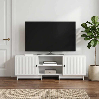 vidaXL TV Cabinet High Gloss White 150 x 31 x 50 cm Engineered Wood