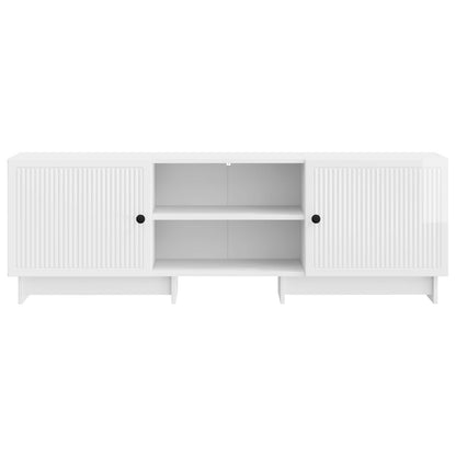 vidaXL TV Cabinet High Gloss White 150 x 31 x 50 cm Engineered Wood