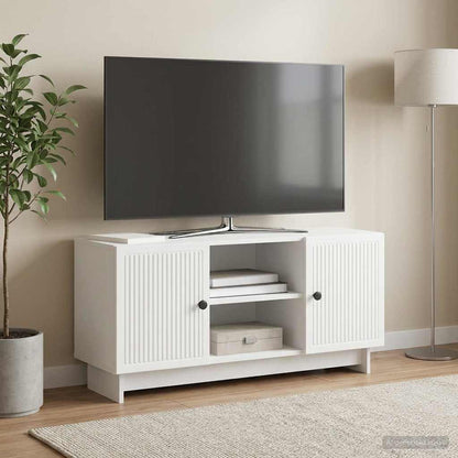 vidaXL TV Cabinet 102 x 34.5 x 50 cm White Engineered Wood