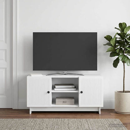 vidaXL TV Cabinet 102 x 34.5 x 50 cm White Engineered Wood