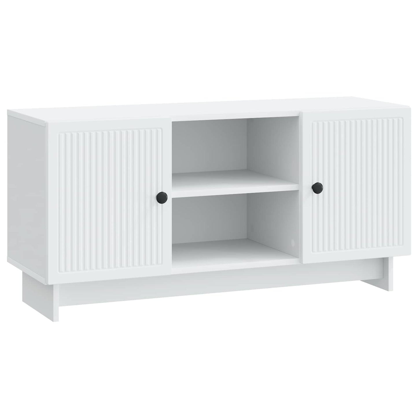 vidaXL TV Cabinet 102 x 34.5 x 50 cm White Engineered Wood