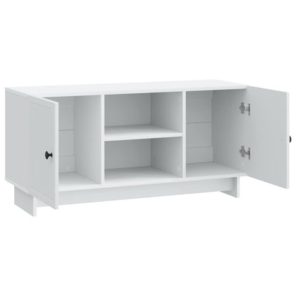 vidaXL TV Cabinet 102 x 34.5 x 50 cm White Engineered Wood