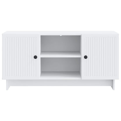 vidaXL TV Cabinet 102 x 34.5 x 50 cm White Engineered Wood