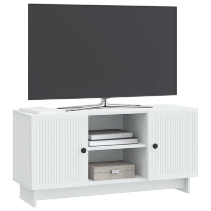vidaXL TV Cabinet 102 x 34.5 x 50 cm White Engineered Wood