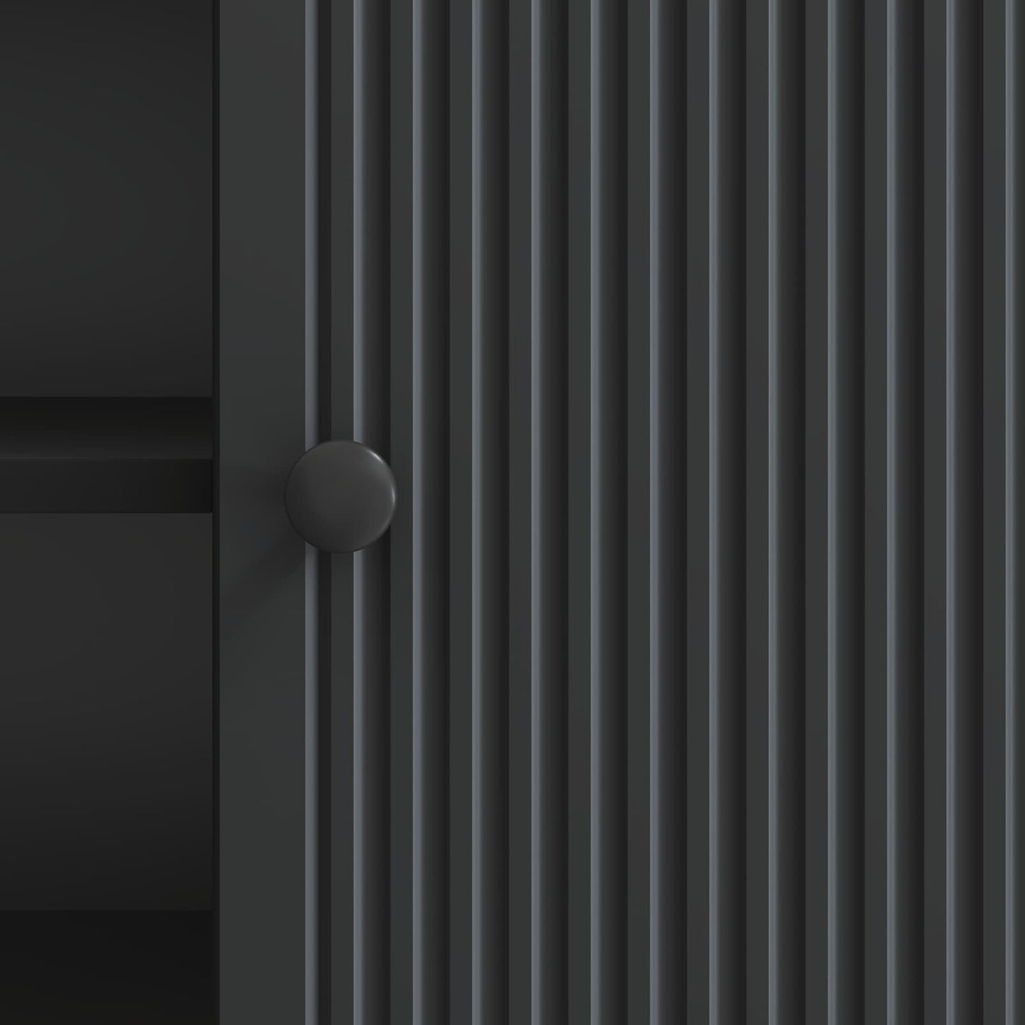 vidaXL TV Cabinet 102 x 34.5 x 50 cm Black Engineered Wood