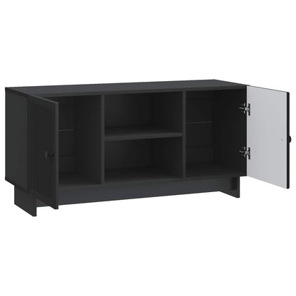 vidaXL TV Cabinet 102 x 34.5 x 50 cm Black Engineered Wood