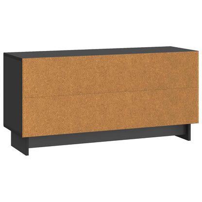 vidaXL TV Cabinet 102 x 34.5 x 50 cm Black Engineered Wood