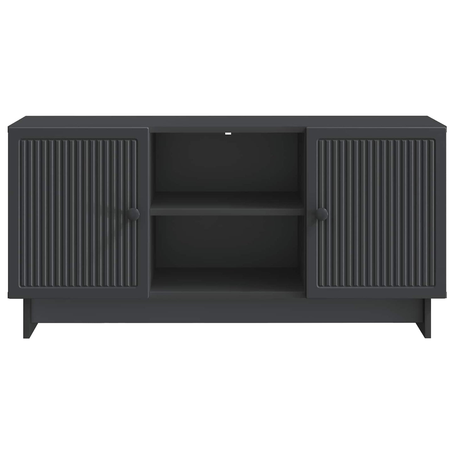 vidaXL TV Cabinet 102 x 34.5 x 50 cm Black Engineered Wood