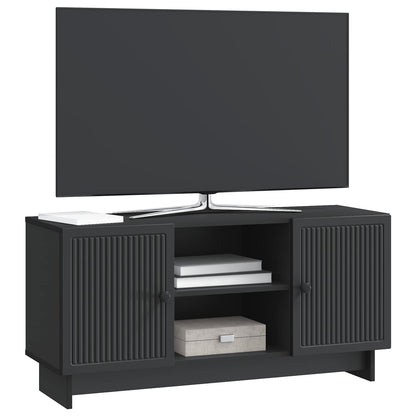 vidaXL TV Cabinet 102 x 34.5 x 50 cm Black Engineered Wood
