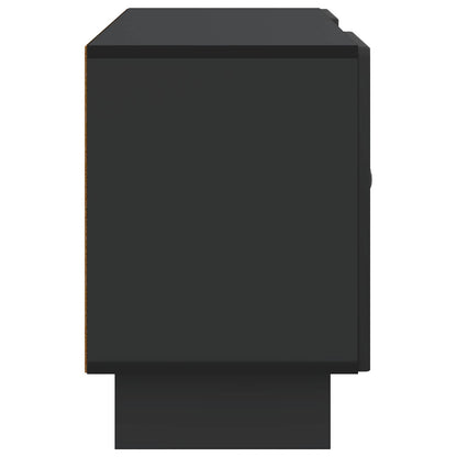 vidaXL TV Cabinet 102 x 34.5 x 50 cm Black Engineered Wood