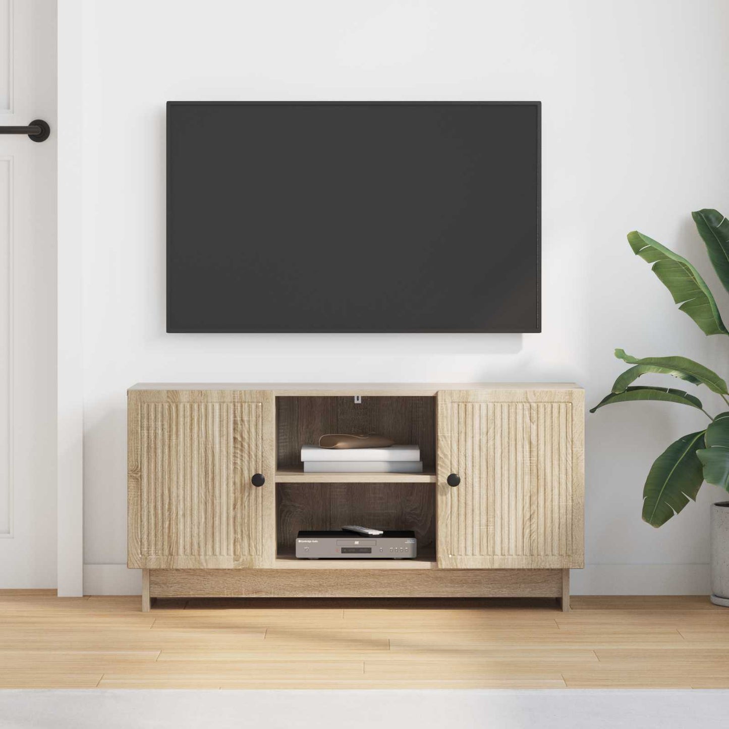 vidaXL TV Cabinet 102 x 34.5 x 50 cm Sonoma Oak Engineered Wood
