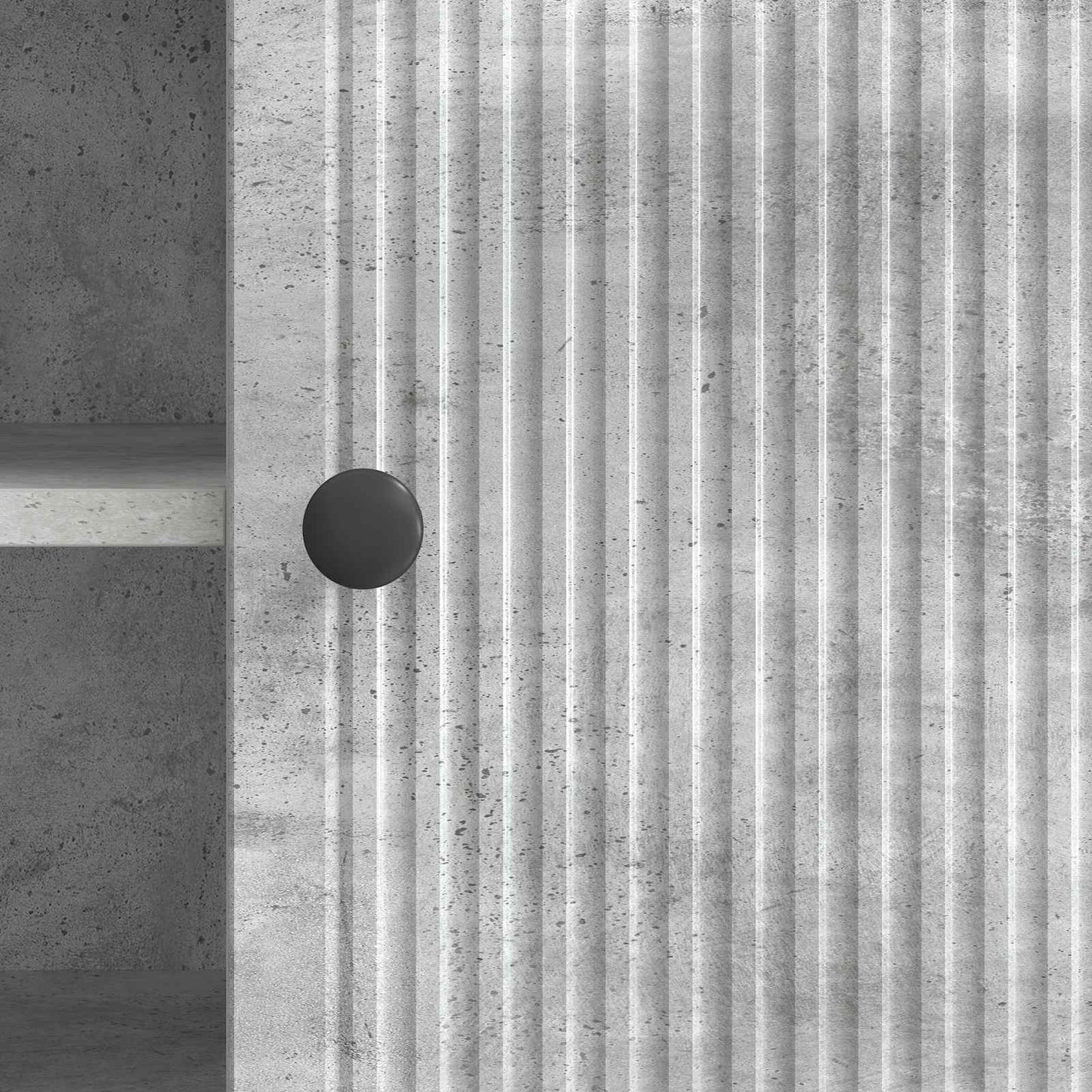 vidaXL TV Cabinet 102 x 34.5 x 50 cm Concrete Grey Engineered Wood