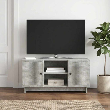 vidaXL TV Cabinet 102 x 34.5 x 50 cm Concrete Grey Engineered Wood