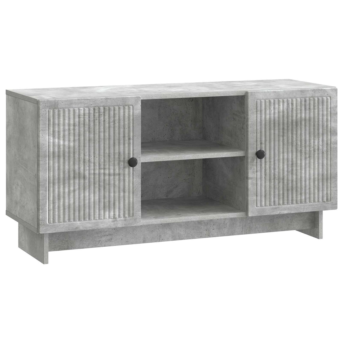 vidaXL TV Cabinet 102 x 34.5 x 50 cm Concrete Grey Engineered Wood