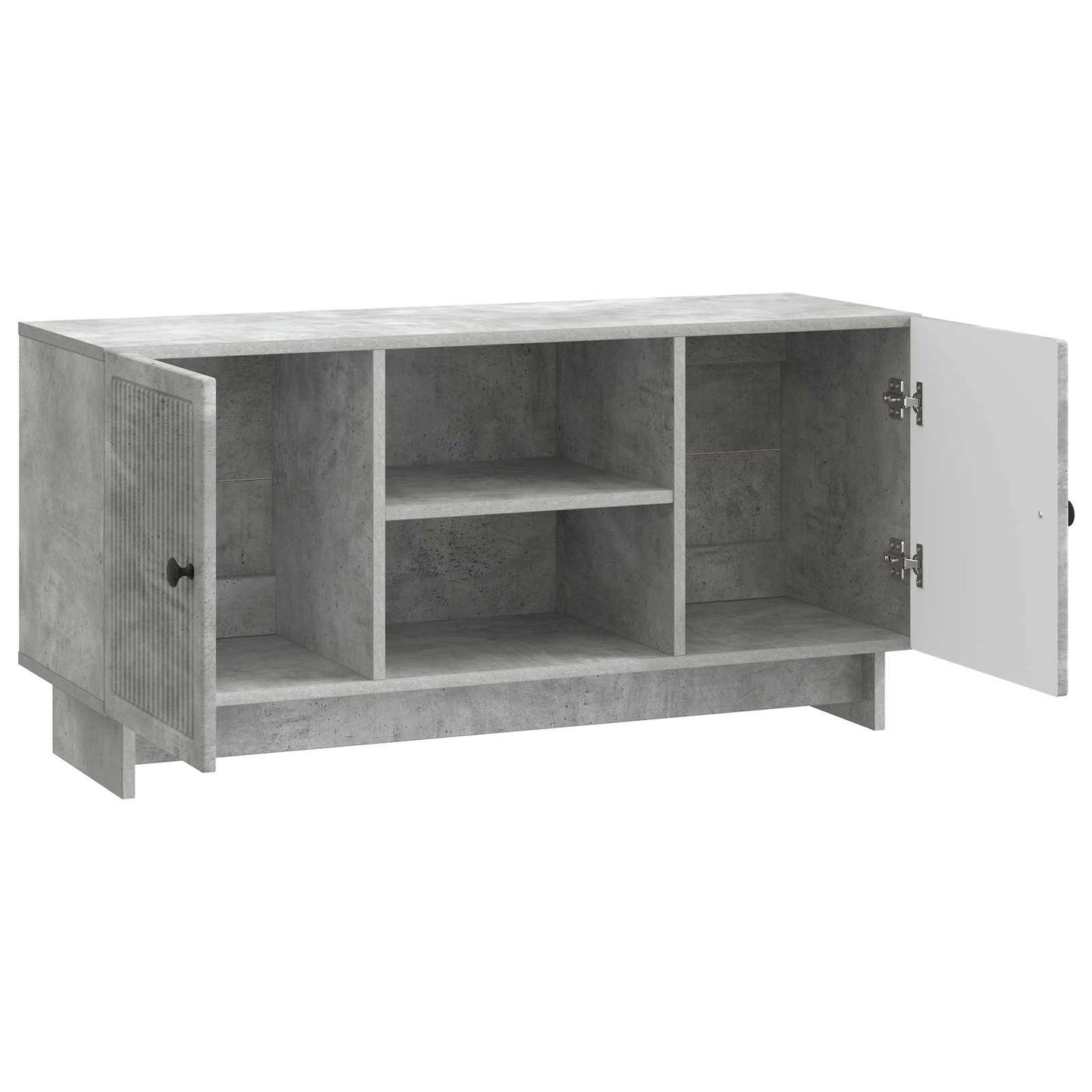 vidaXL TV Cabinet 102 x 34.5 x 50 cm Concrete Grey Engineered Wood