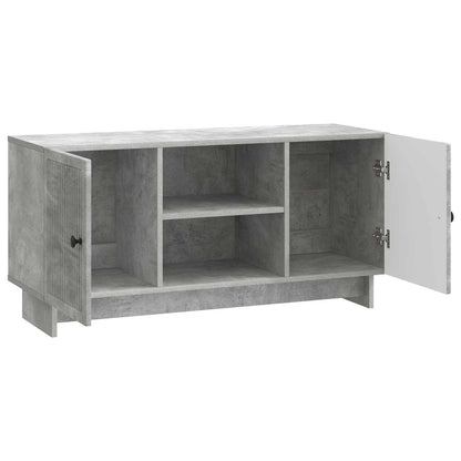 vidaXL TV Cabinet 102 x 34.5 x 50 cm Concrete Grey Engineered Wood